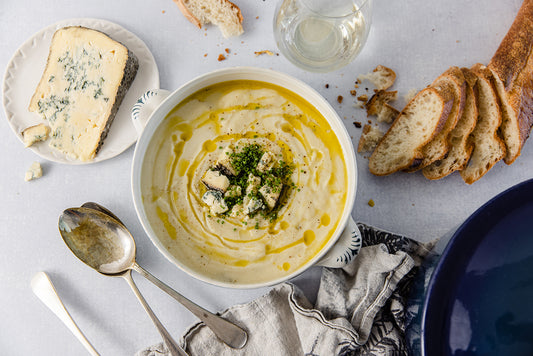 Cauliflower & Pyengana St Columba Blue Cheese Soup