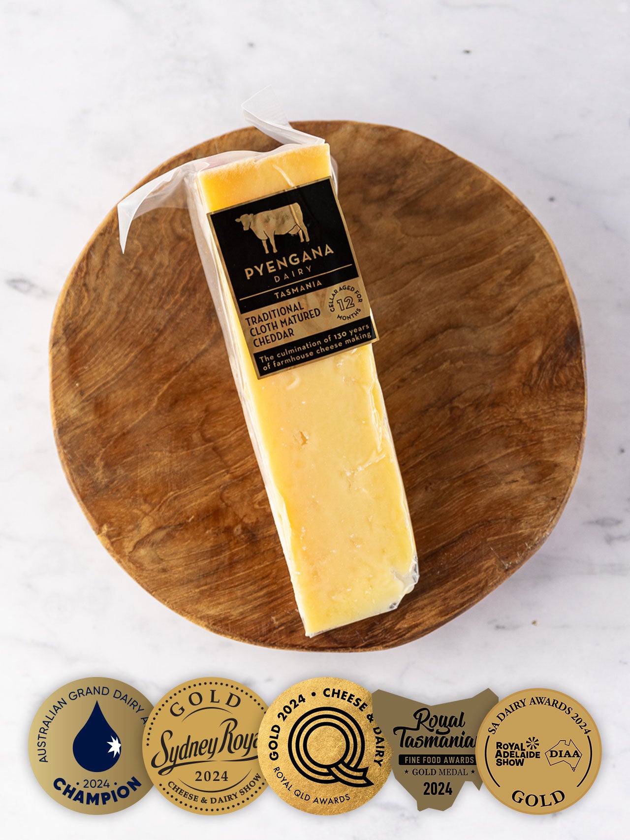Matured Cheese Traditional Cloth Matured Cheddar 150g – Pyengana Dairy